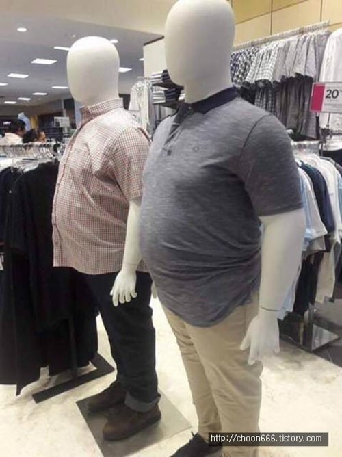 삐쩍마른 마네킹은 가랏